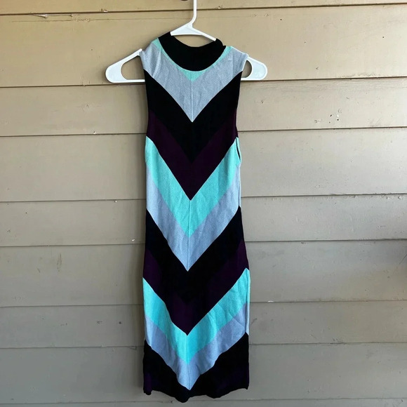 Free People I Got You Chevron Sleeveless Party Dress - Size XS - Picture 2 of 5